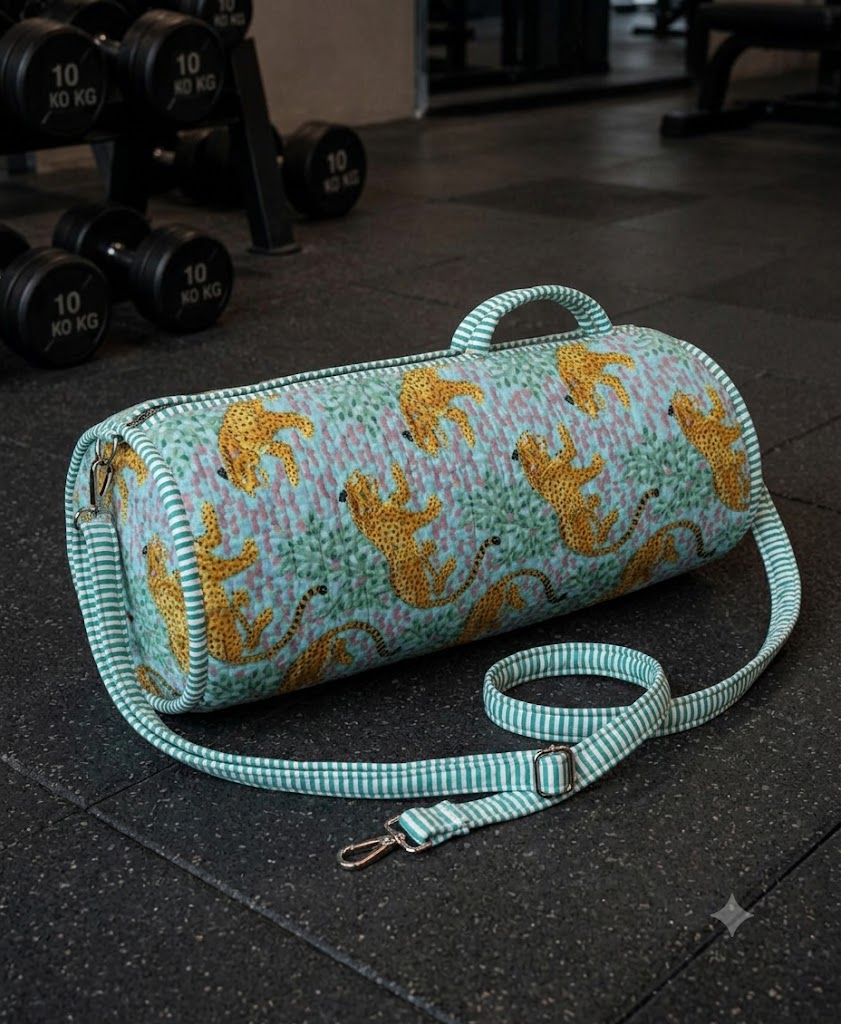Jungle leopard yoga bag